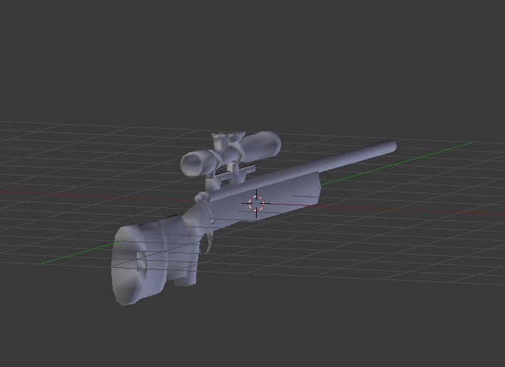 M40 Sniper Rifle Low Poly preview image 1